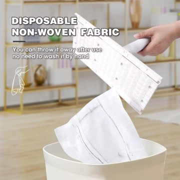 Hands-Free Automatic Mini Mop with Custom Rods, 360 Degree Rotating Head, and Compatibility with Face Towels Cloth - Effortless Cleaning Solution