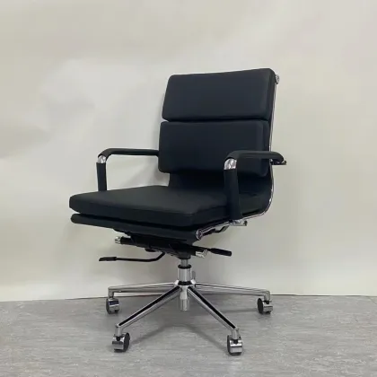 Modern Eames Soft Pad Leather Management Office Chair