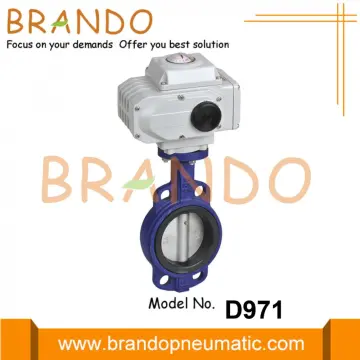 Cast Steel Electric Actuator Wafer Butterfly Valve 4''