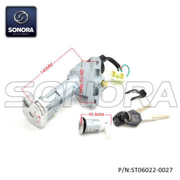 Lock Set SYM Mio 50 (P/N:ST06022-0027) Top Quality