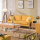 Ensemble de canapé chandelier jaune Chesterfield 321 Seaf