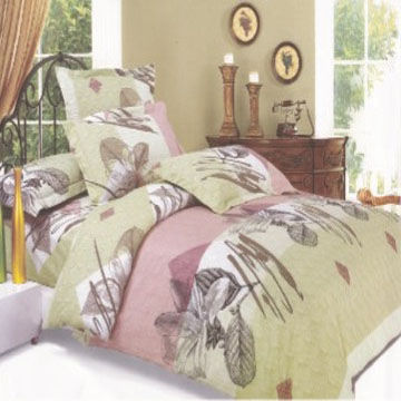 100% Microfiber Polyester Bedding Set with Pigment and Disperse Printing