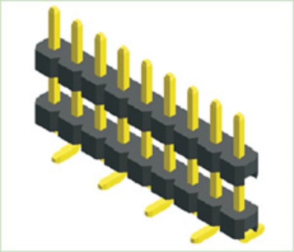 Encabezado de pasador de 3.96 mm con conector de plástico dual de una sola fila