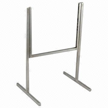 Interstitial ads display stand made of stainless steel