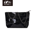 Custom women's bag new diamond lattice foldable fashion chain bag single shoulder bag straps for girls women