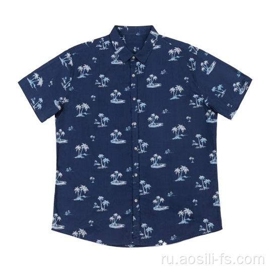 Мужские рубашки Hawaii Sytle летом