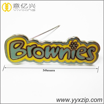 custom logo magnetic metal enamel lapel pin