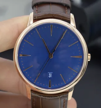 Rose Gold 40mm Automatic Mechanical Men's Watch - 10BAR Waterproof Taiwan Ultra-thin Japan 9015 Movement Cowhide Leather