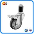 Memperluas Stem Caster Wheels dengan Total Lock Brake PU Wheel