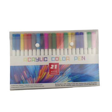 18 colori Doodle Marker Penne per punta media acrilica per pietra, tela, metallo e gomma