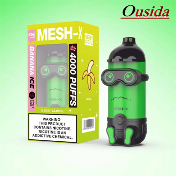 Dispositivo VAPE descartável de controle de fluxo de ar MESH-X