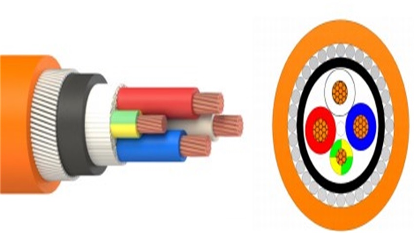 XLPE SWA 2C + E & 3C + E 0.6 / 1.0KV เคเบิ้ลวงกลม