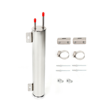 Polished Stainless Steel Radiator Coolant Overflow Bottle - 20OZ/24OZ