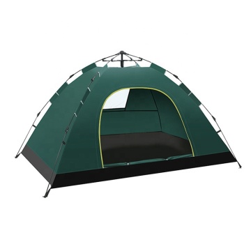 Portable Family Tent: 1-4 Person Camping Equipment, Hiking & Beach Waterproof Popup Tent
