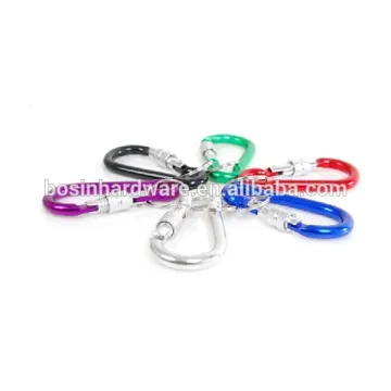 Promotional High Quality Metal Carabiner Colorful Carabiner With lock Aluminum