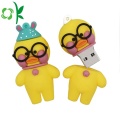 Cartoon Cute Duck Cover Silikon U-fodral