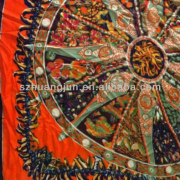 Polyester Chiffon placement Printed for Women Dress