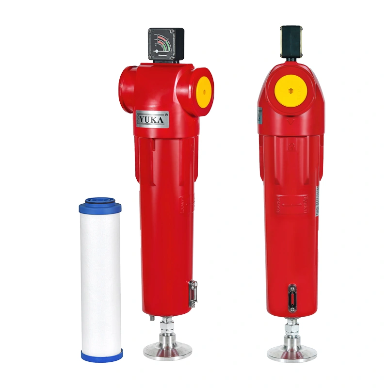 Prefiltro de filtración de aire de baja caída de presión para piezas de compresor de aire (YF100)