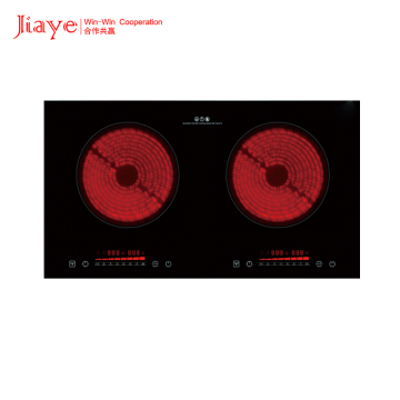 Elegant Trade Black Ceramic Electric Hob with Infrared Touch Control