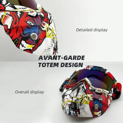 Camo Impact-Resistant Motorcycle Cycling Glasses - Windproof & Sand Prevention Goggles