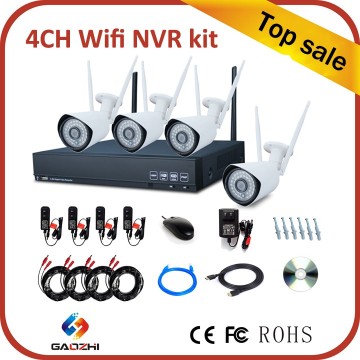 4CH 1080P/1920 *1080 Wi Fi Camera Waterproof Outdoor 2.4G Wireless Wifi NVR network tool kit