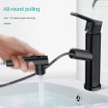 Matte Black Luxury Hot Cold Three-Function Basin Faucet