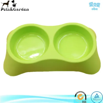 wholesale PP plastic coin dog bowl with rubber ring.