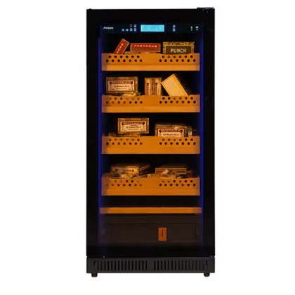 800 Cigars Wooden Shelved Freestanding Cigar Humidor & Refrigerator