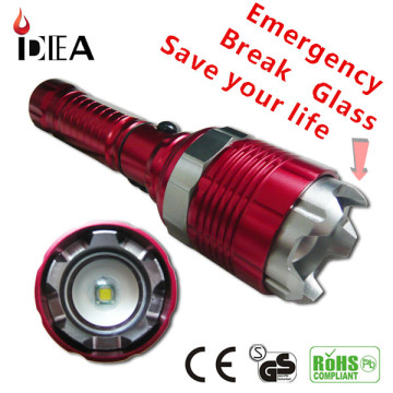Self-defense Led Flashlight XML T6 Zoomable
