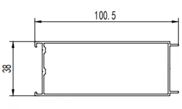 HRB 52 aluminum extrusion mold for furniture materials