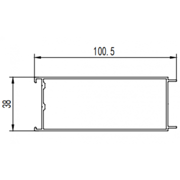 HRB 52 Aluminium -Extrusionsform für Möbelmaterialien