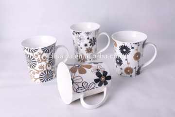 High quality ceramic mug with flower sytle
