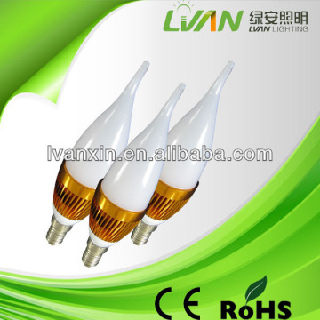 led candle light 3w ultra bright led candle light price