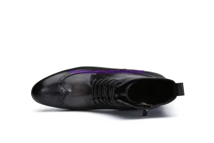 Men′ S Lace-up Leather Business Comfortable Boots Shoes