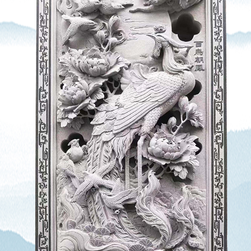 Garden Stone Mural Sculpture