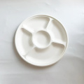 5 compartment bagasse plate Φ345mm