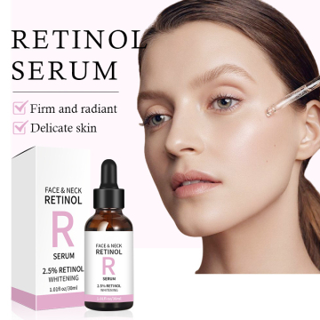 Custom Logo Brightening Whitening Hydrating Moisturizing Face & Neck Retinol Serum - Private Label 30ML