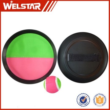 Toss and Catch Sports Game Set for Kids Stick bat with Ball and Grip Mitts