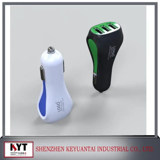 2016 5v 4.8a high speed mini 3 port usb car charger for mobile phone