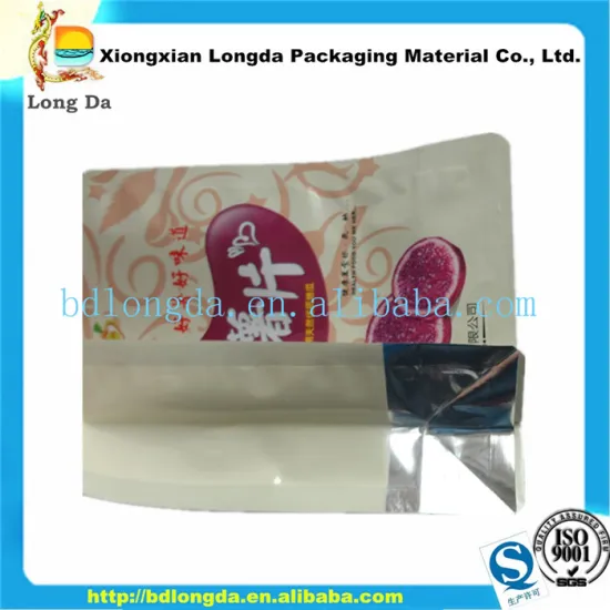 zipper bag/foil zip lock bag stand up pouch with zipper/aluminum foil zip lock bag