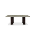 Unique Fantastic Design Stable Dining Table Modern Light Luxury Rock Plate Rectangular Dining Tables Manufactory