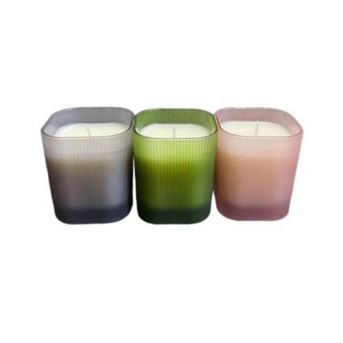 Luxury Shape Glass Candle Containers Popular Home Candle