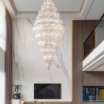 Crystal Chandelier Modern Luxury Pendant Light for Living Room and Hotel Lobby