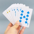Yellow Poker Playing Cards with Full-Color Front and Back Design