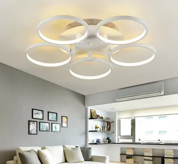 HOT rings shape LED ceiling lamp, ultra stylish modern minimalist living room lamp