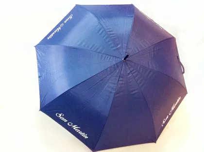 auto open polyestr fabric straight umbrella with eva handle