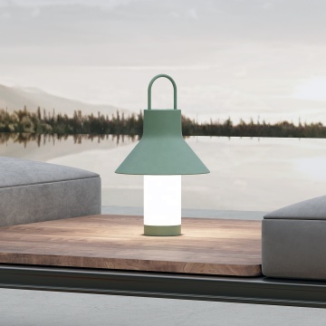 Wholesale Outdoor Camping Decorative Luxury Unique Rechargeable Table Lamp with Wireless Charging