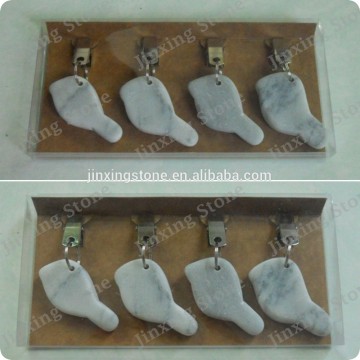Bird Shape Grey Set of 4 Decorative Stone Table Cloth Clips Marble Tablecloth Weight