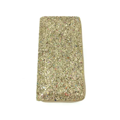 Rainbow Sequin European and American Fashion Ladies' Zipper Wallet & Clutch Bag