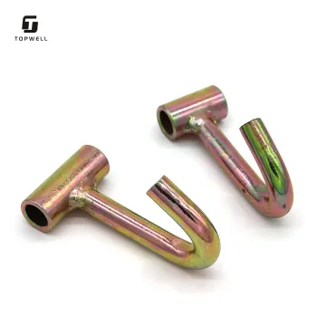 Single Finger Tube 1-1/2 Inch Black Flat Metal for J-Shape Hooks: Detailed Search Engine Title